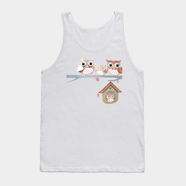 Owls Tank Top by MightyFox74